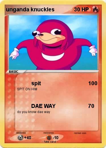 Pokemon unganda knuckles