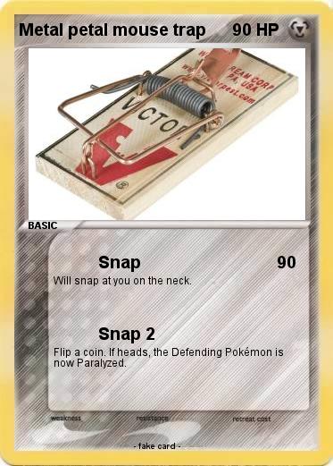 Pokemon Metal petal mouse trap
