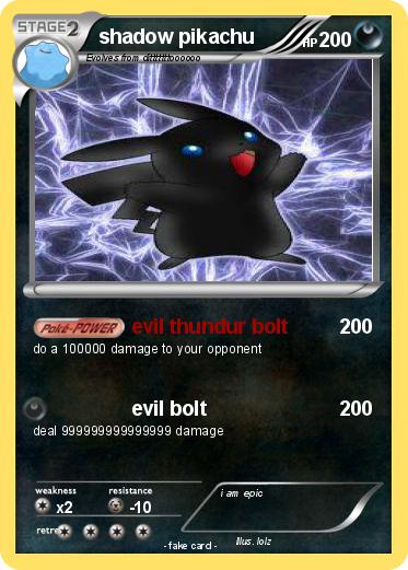 Pokemon shadow pikachu