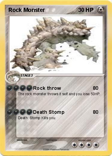 Pokemon Rock Monster