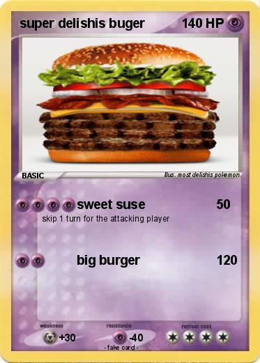 Pokemon super delishis buger