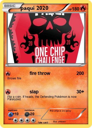 Pokemon paqui 2020