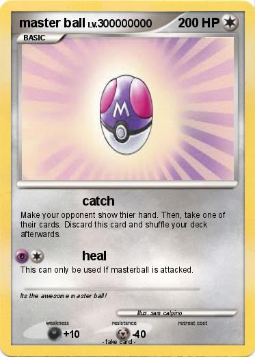 Pokemon master ball