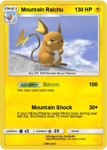 Pokemon Mountain Raichu