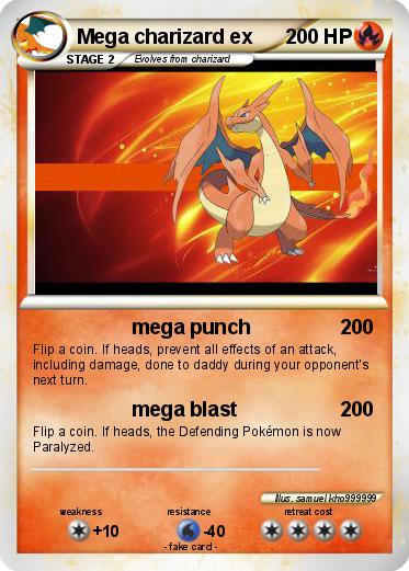 Pokemon Mega charizard ex