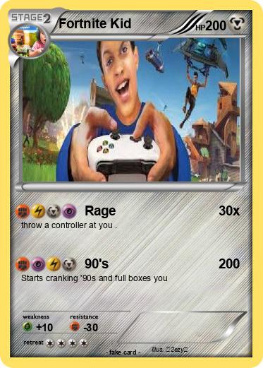 Pokemon Fortnite Kid