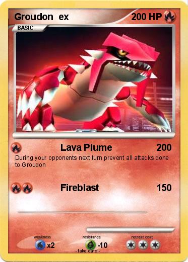 Pokemon Groudon  ex