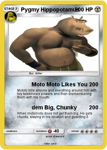 Pokemon Pygmy Hippopotamus