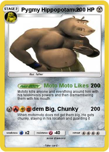 Pokemon Pygmy Hippopotamus