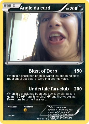 Pokemon Angie da card