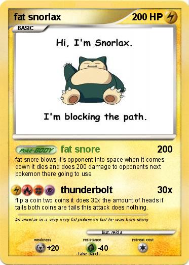 Card Name: Snorlax - Pokumon