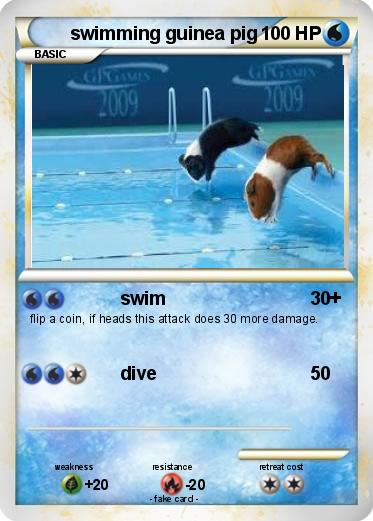Pokemon swimming guinea pig