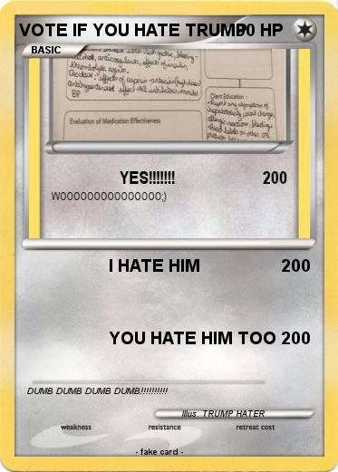 Pokemon VOTE IF YOU HATE TRUMP