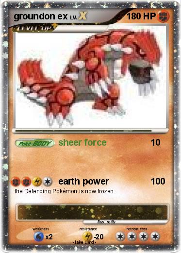 Pokemon groundon ex