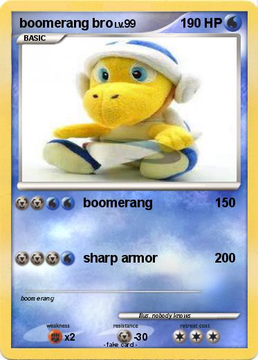 Pokemon boomerang bro