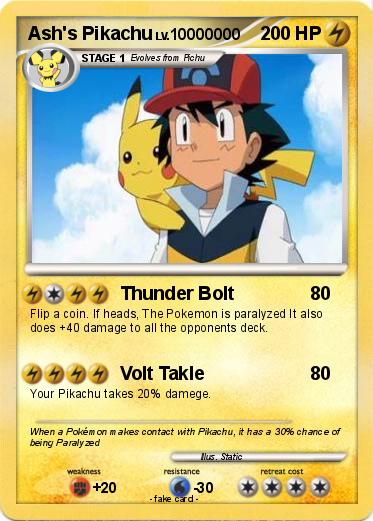 Pokemon Ash's Pikachu