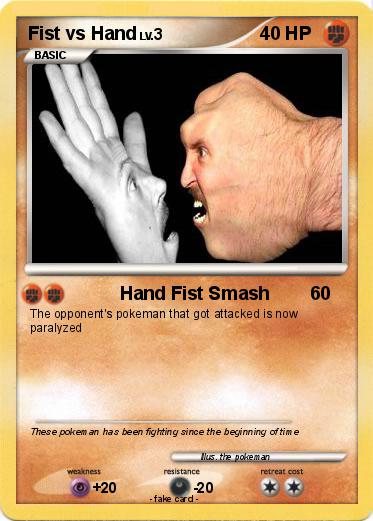 Pokemon Fist vs Hand