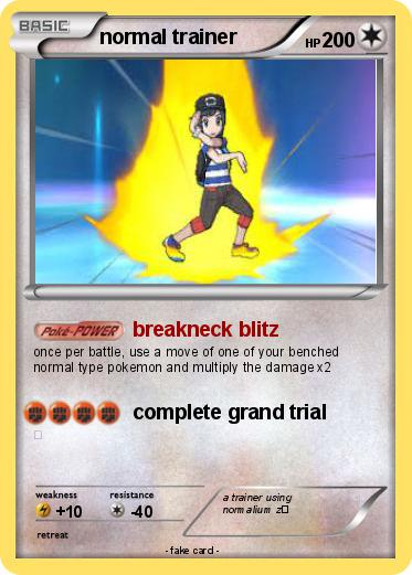 Pokemon normal trainer