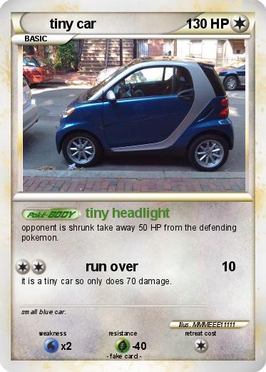 Pokemon tiny car