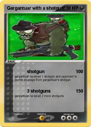 Pokemon Gargantuar with a shotgun