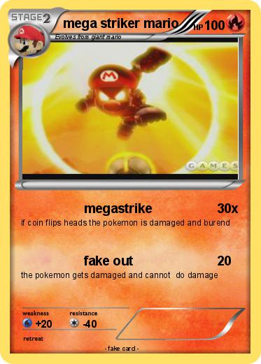Pokemon mega striker mario