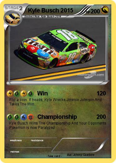 Pokemon Kyle Busch 2015