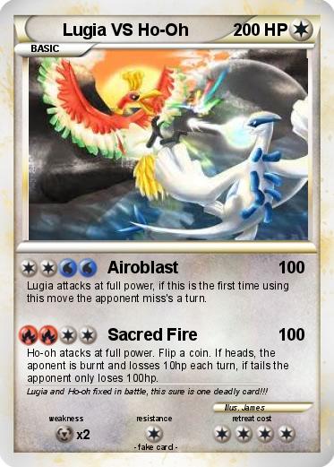 Pokemon Lugia VS Ho-Oh