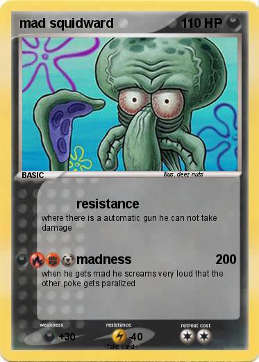 Pokemon mad squidward