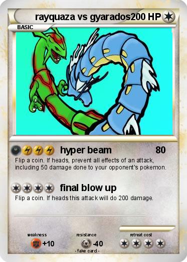 Pokemon rayquaza vs gyarados