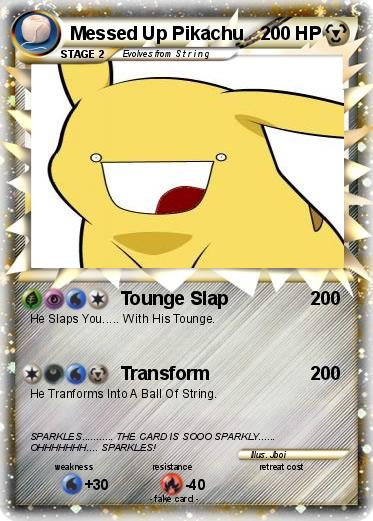 Pokemon Messed Up Pikachu