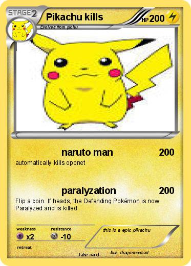 Pokemon Pikachu kills