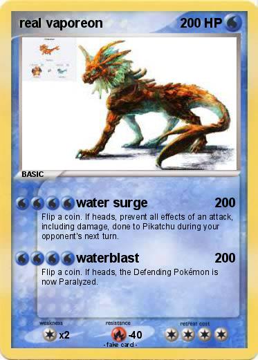 Pokemon real vaporeon