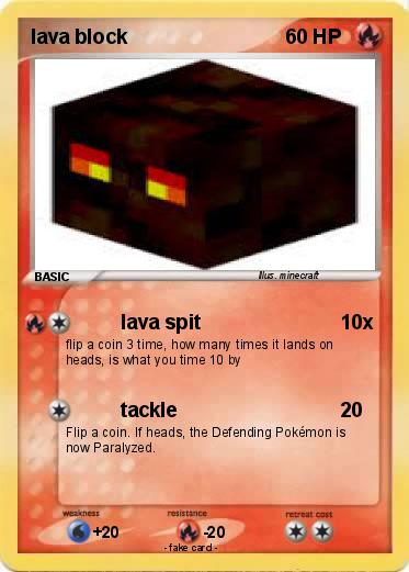 Pokemon lava block