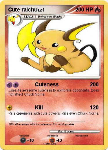 Pokemon Cute raichu