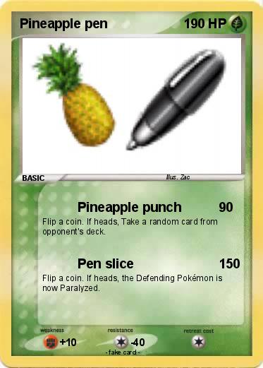 Pokemon Pineapple pen