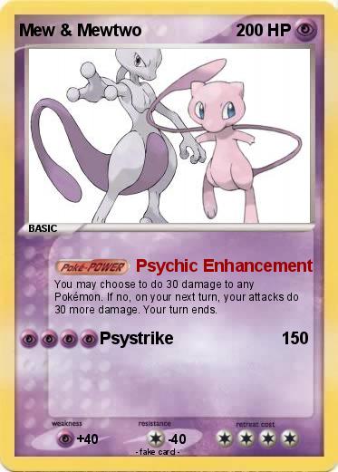 Pokemon Mew & Mewtwo
