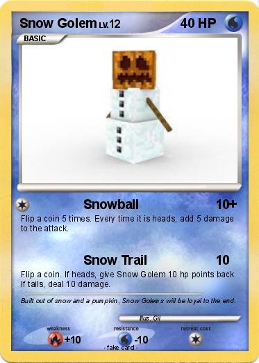 Pokemon Snow Golem