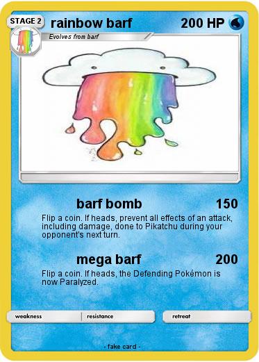 Pokemon rainbow barf
