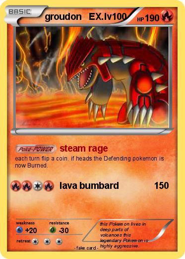 Pokemon groudon   EX.lv100