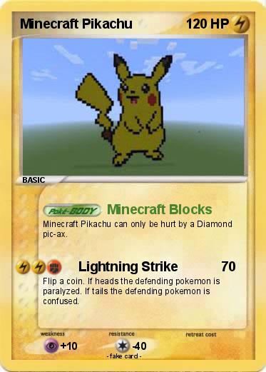 Pokemon Minecraft Pikachu