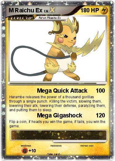 Pokemon M Raichu Ex