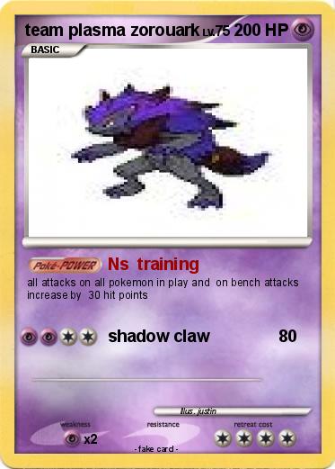 Pokemon team plasma zorouark