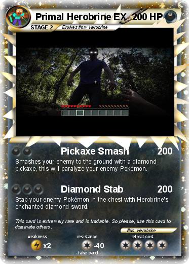 Pokemon Primal Herobrine EX
