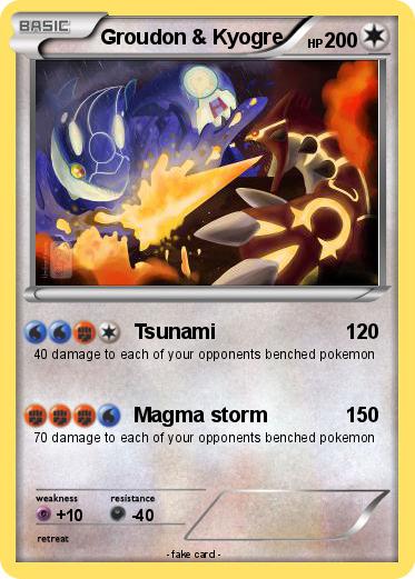 Pokemon Groudon & Kyogre
