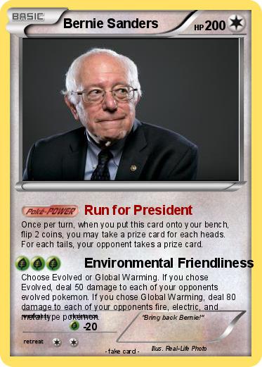 Pokemon Bernie Sanders