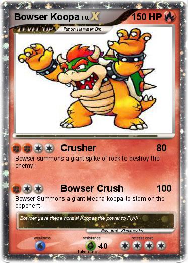 Pokemon Bowser Koopa
