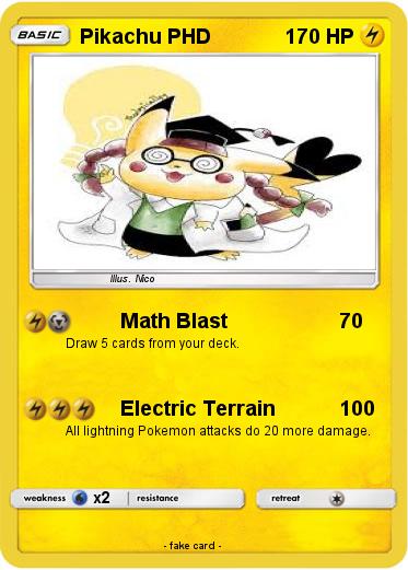 Pokemon Pikachu PHD