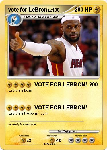 Pokemon vote for LeBron