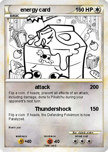 Pokemon energy card