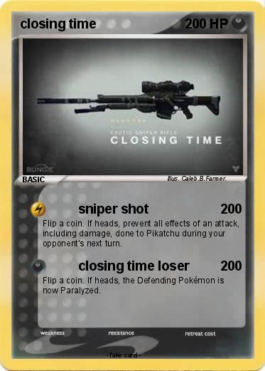 Pokemon closing time